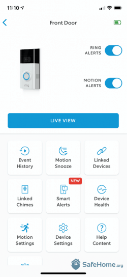 Ring Doorbell App Options