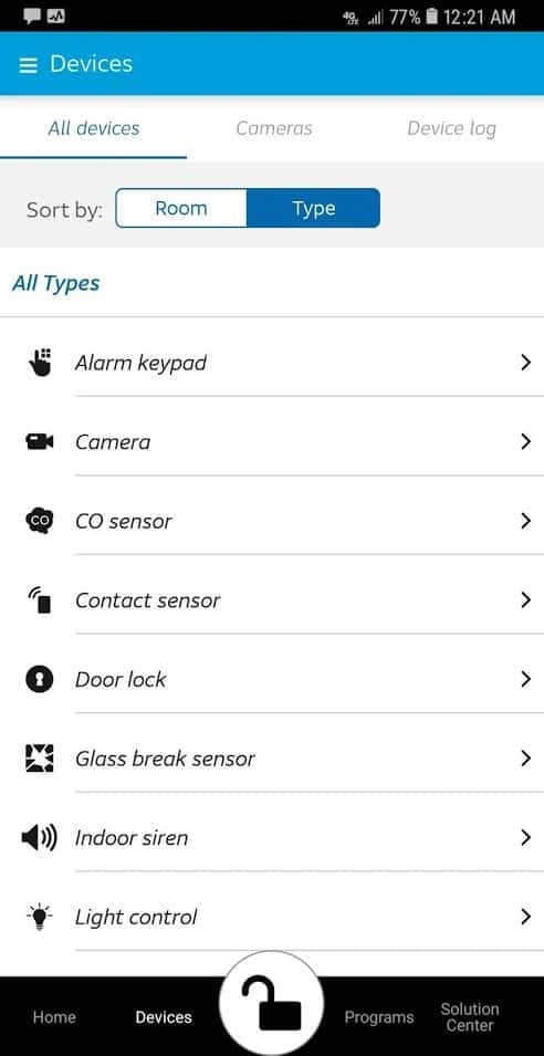 AT&T Digital Life App Devices