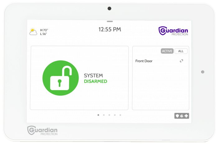 Guardian Protection IQ2 Touchscreen Panel