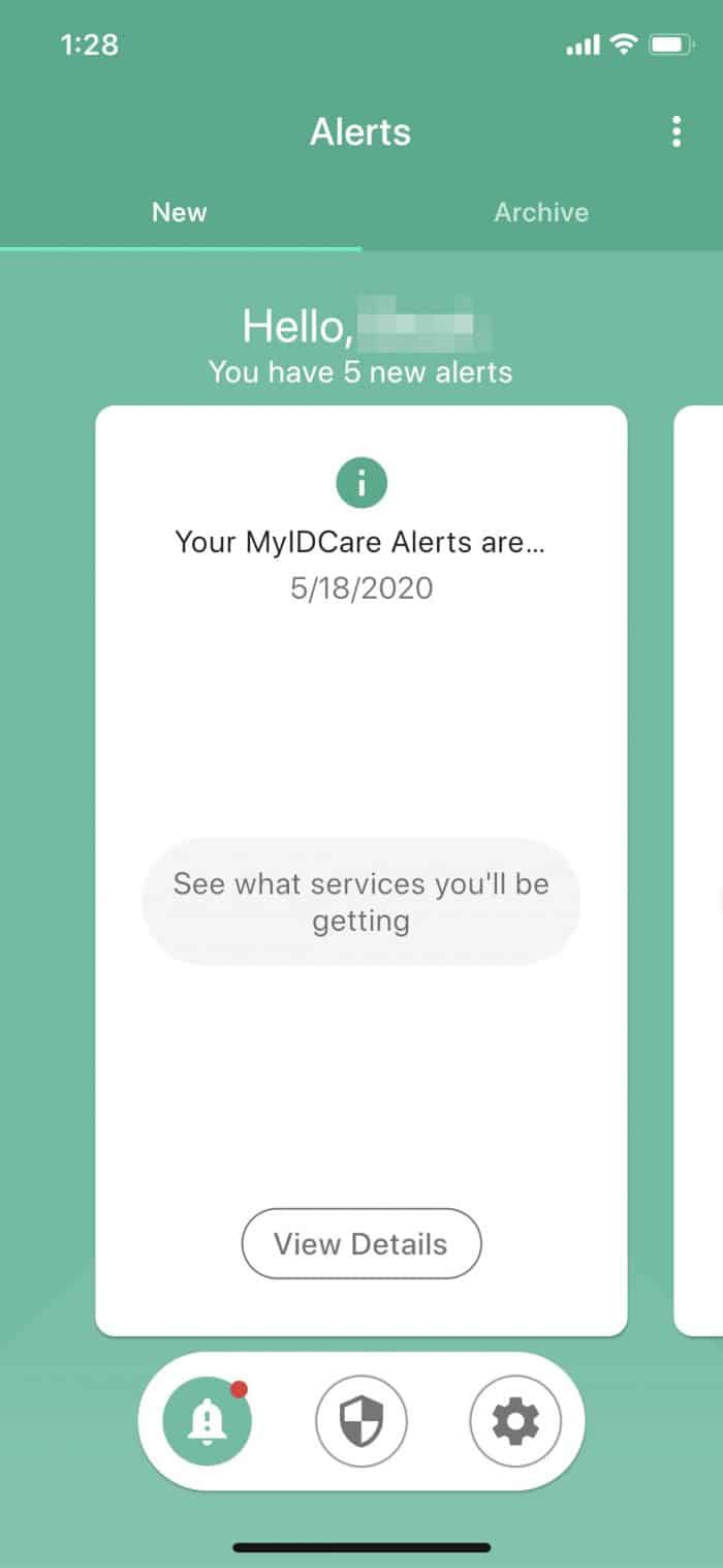 MyIDCare - Mobile App Alerts