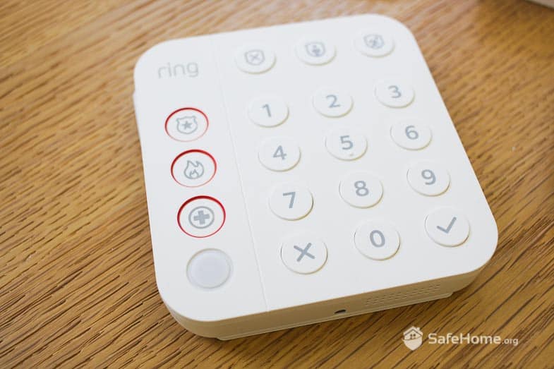 A view of the Ring Keypad
