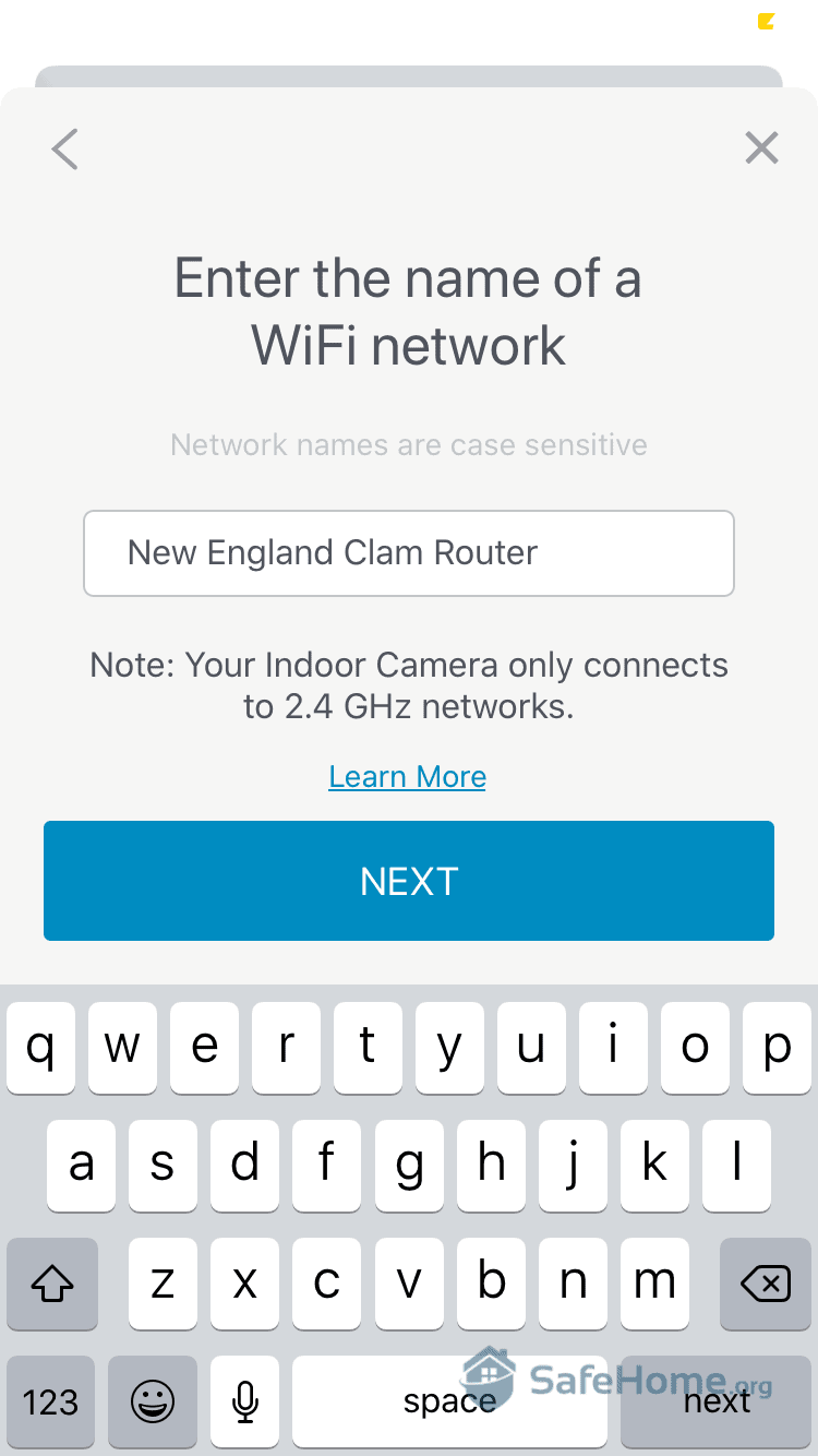 SimpliSafe App - Connecting to Wifi
