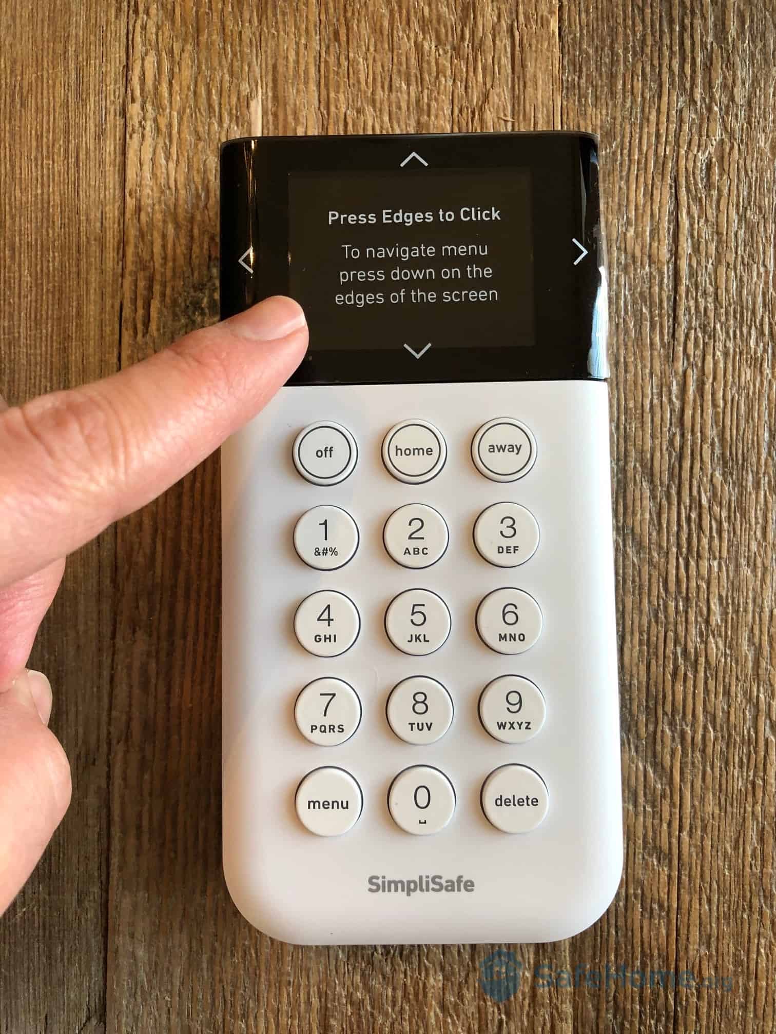 SimpliSafe Wireless Keypad Menu