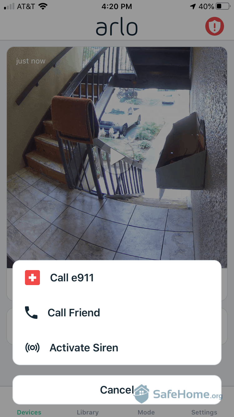 Arlo Doorbell Call Options