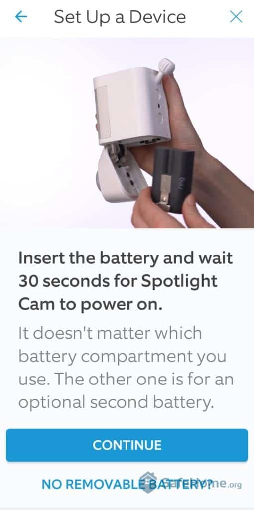 Ring App - How to Insert Battery
