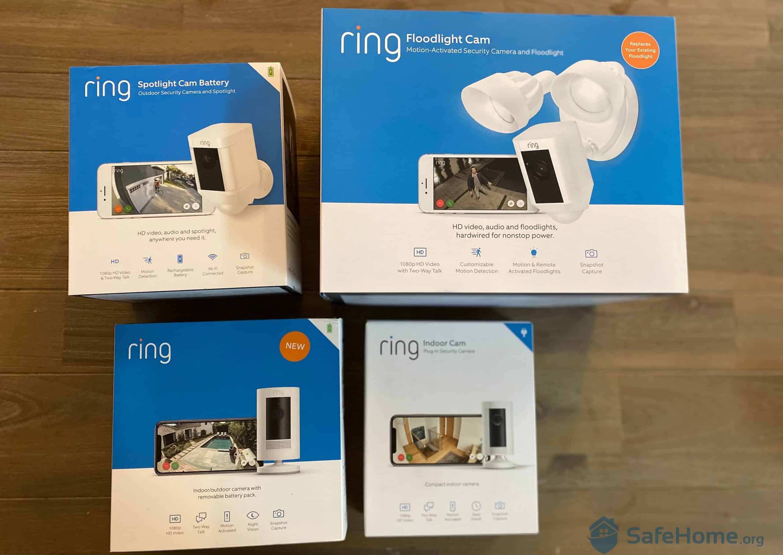 Boxed Up Ring Security Cameras