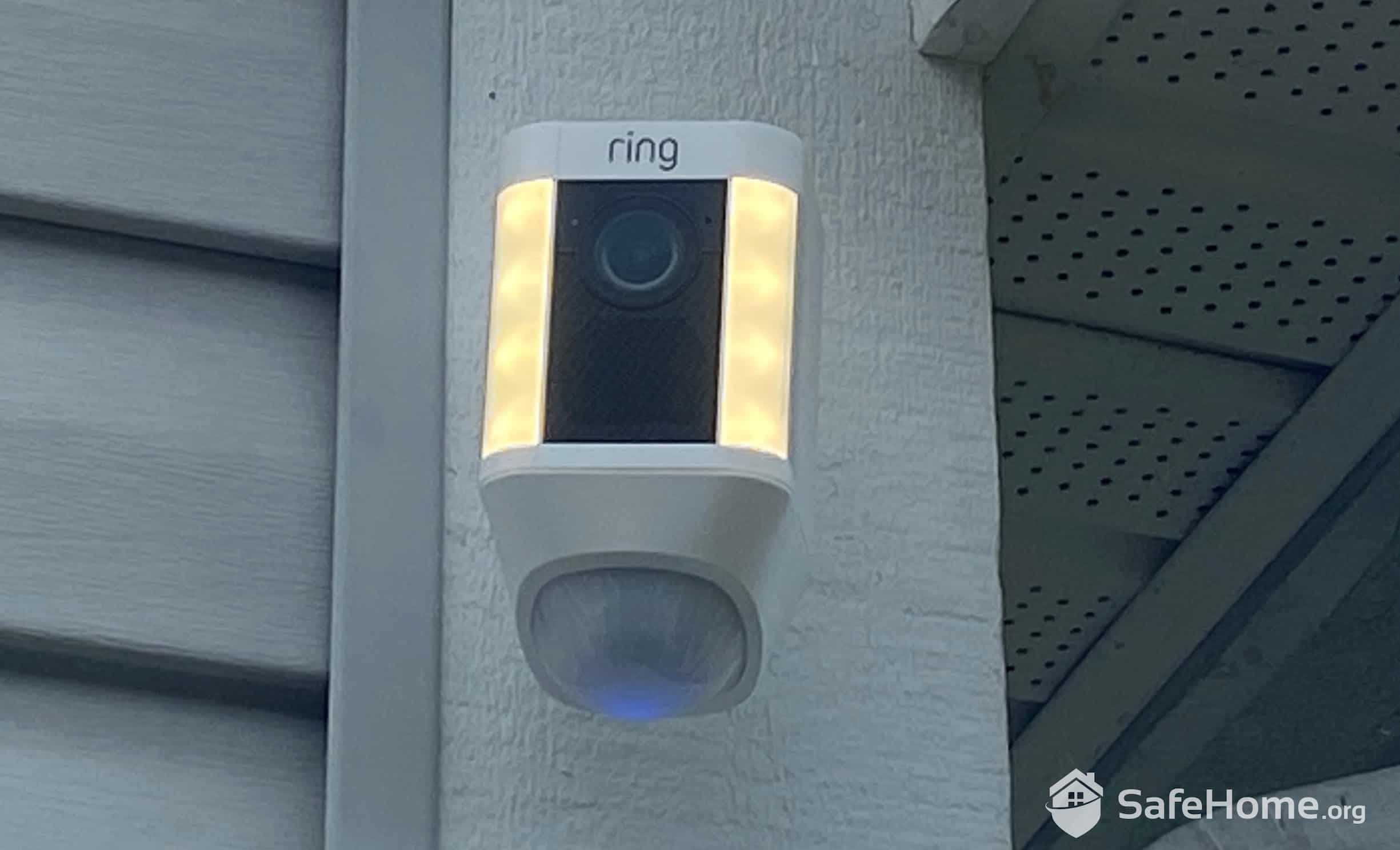 Ring Spotlight Cam at Twilight