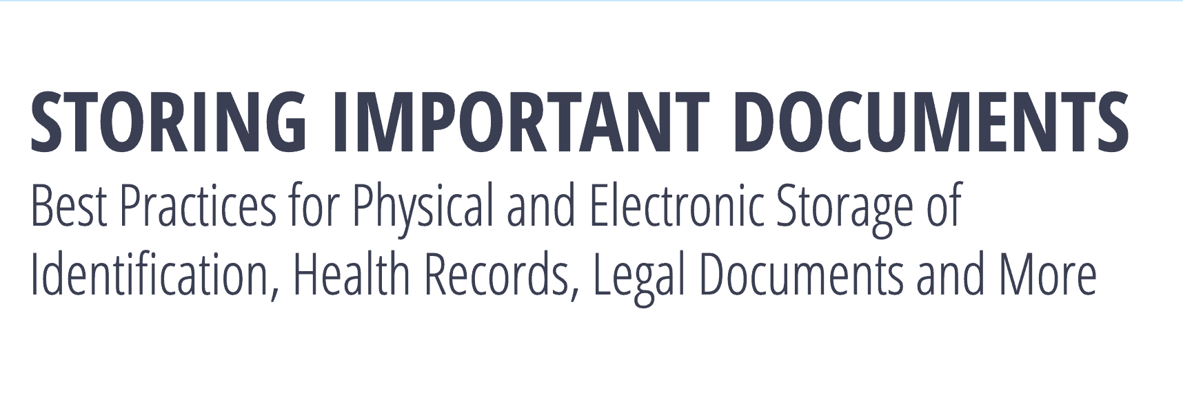 Storing Important Documents Featured Image