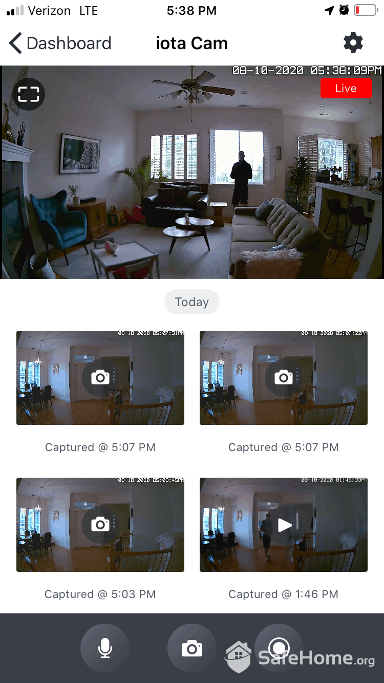 abode App - Video Recordings