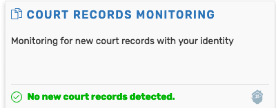 IDShield Court Record Monitoring