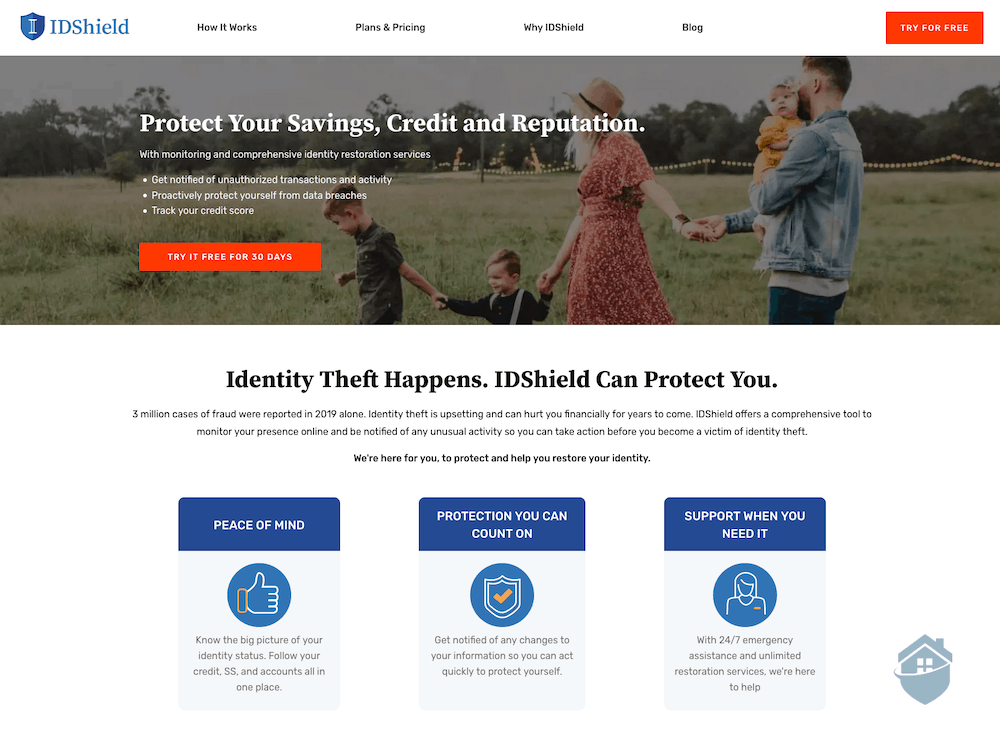 IDShield Homepage