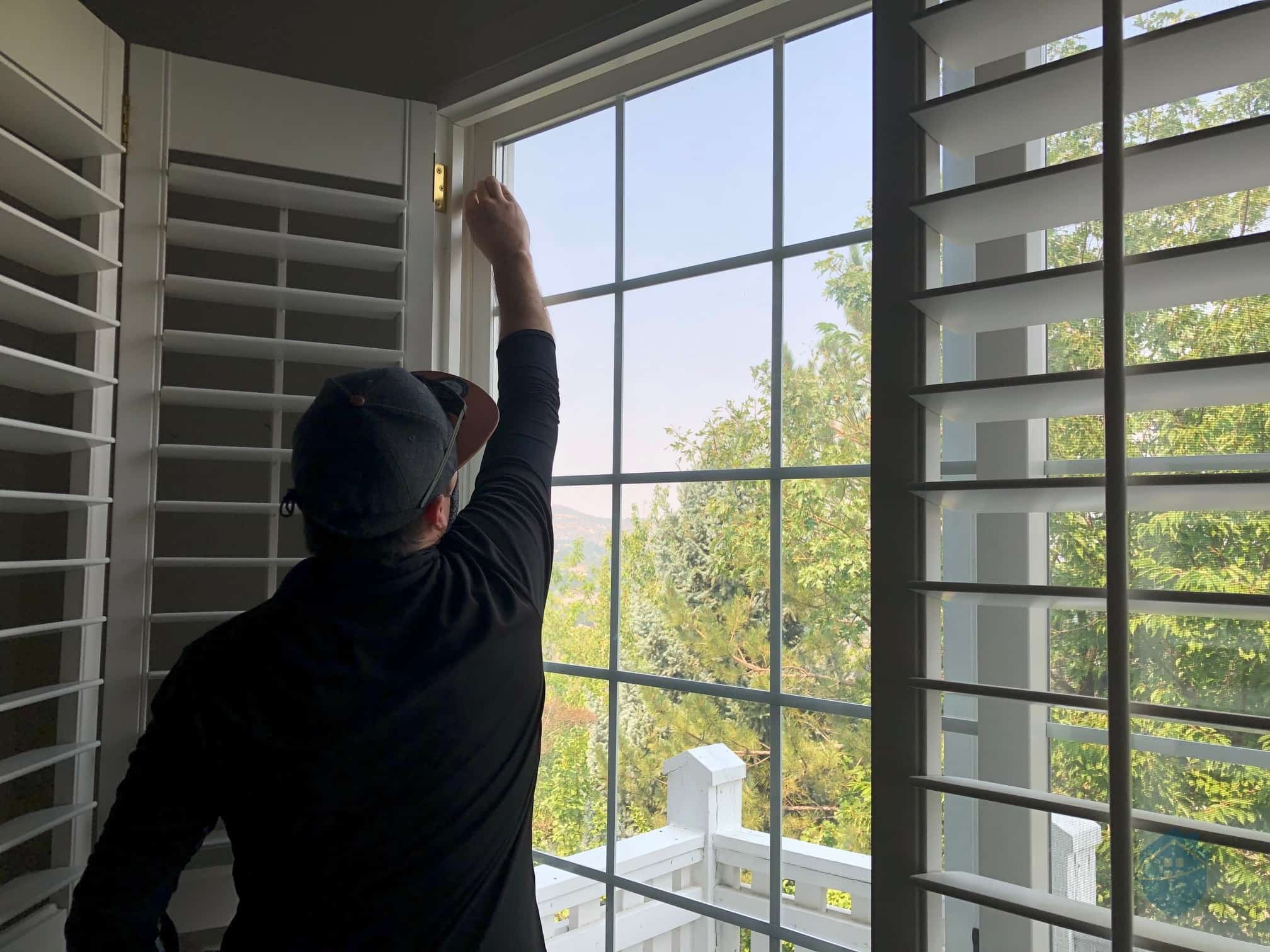 Don installing the Vivint Window Sensor