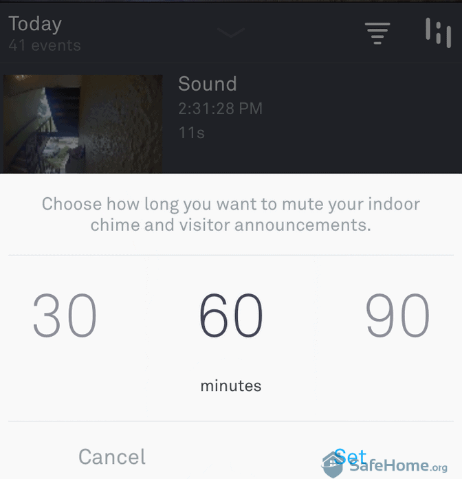 Nest App - Muting the Chime