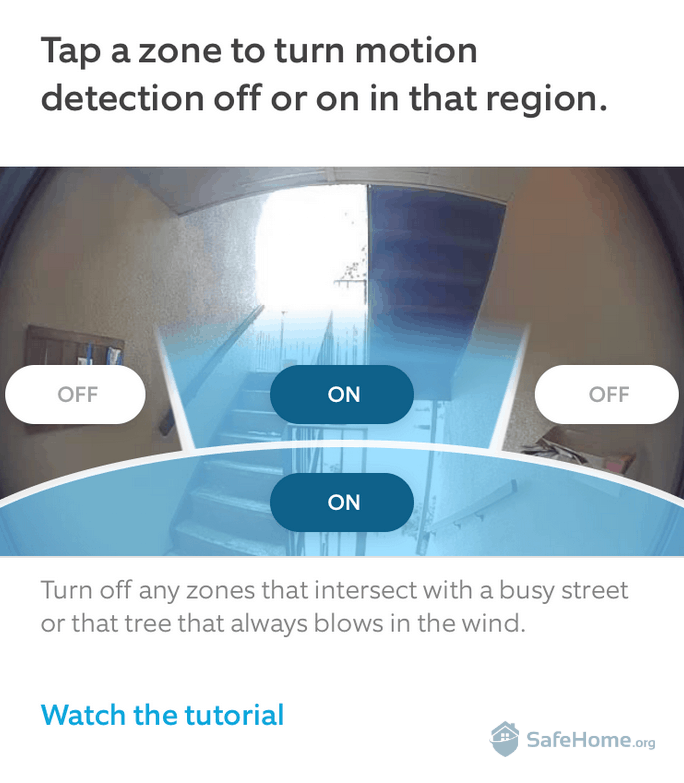 Ring App Motion Detection Zones