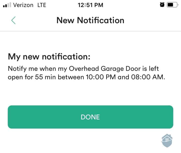 Vivint App - New Notification