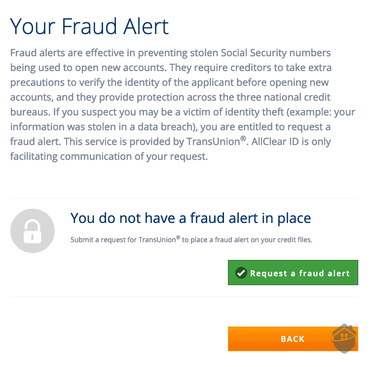 AllClear Fraud Alert