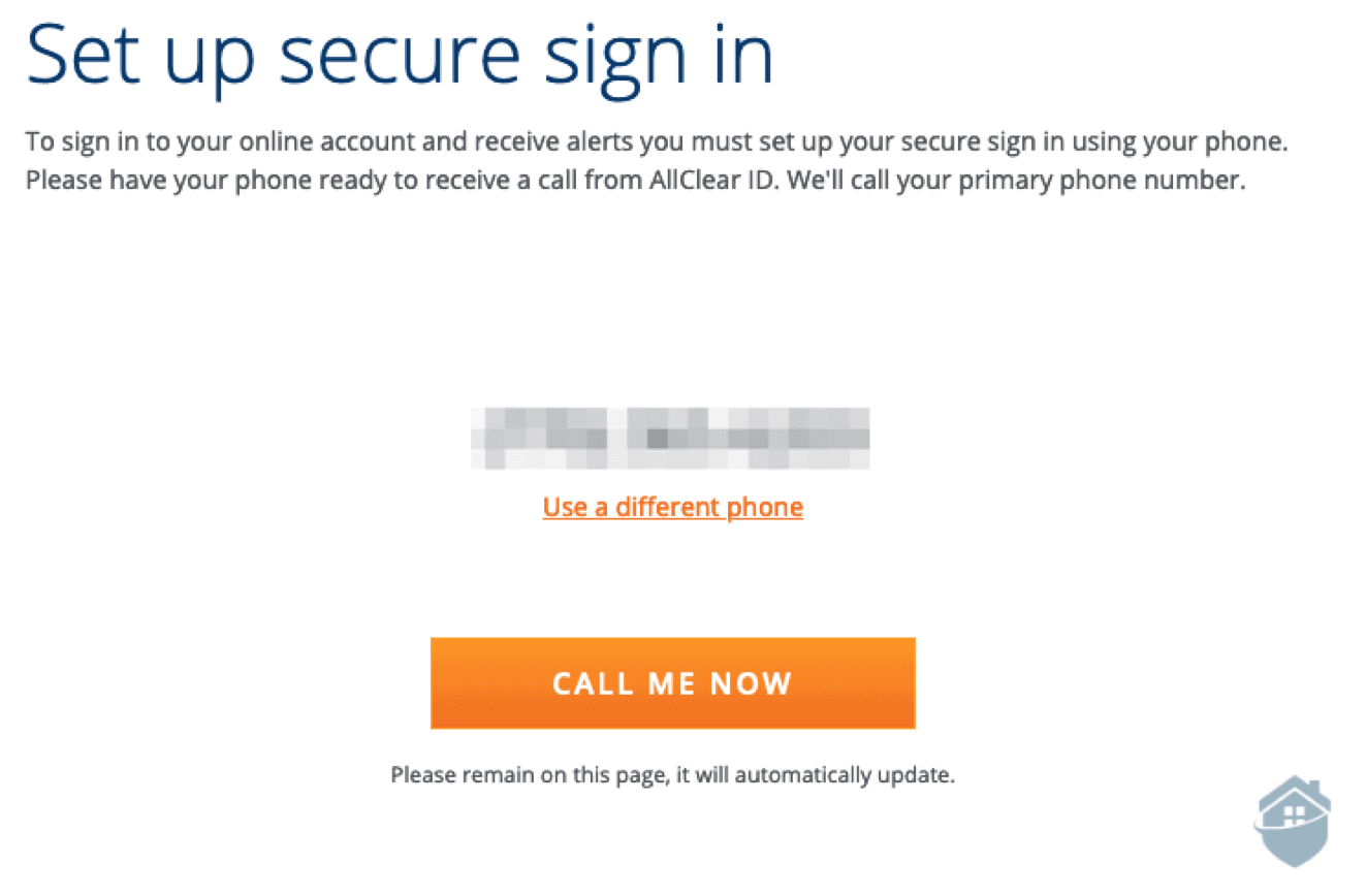 AllClear Secure Sign in