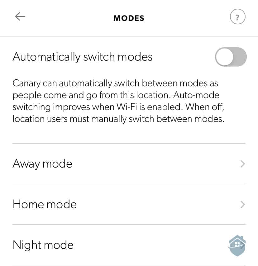 Canary Flex Mode Switching