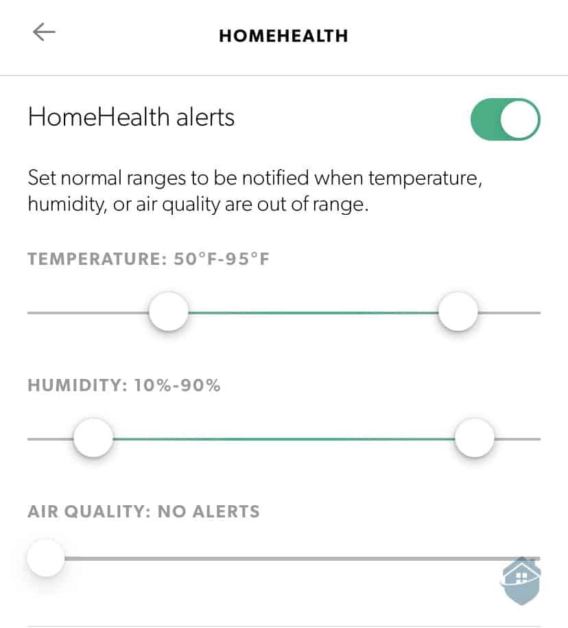 Canary Pro Health Alerts