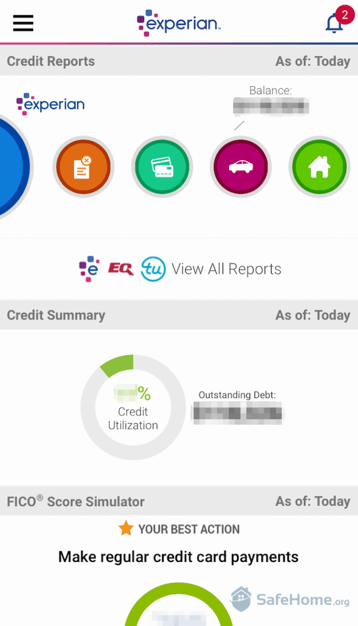 Experian App Screenshot