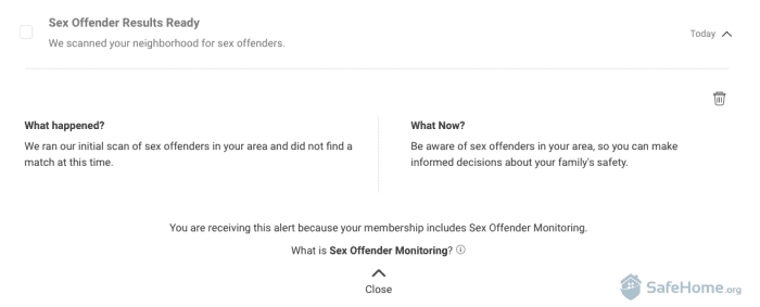 Sex Offender Results