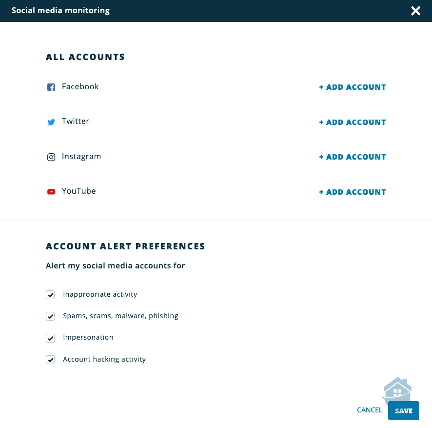 IdentityForce Social Media Monitoring