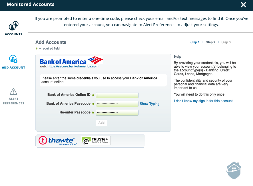 IdentityForce and Bank of America