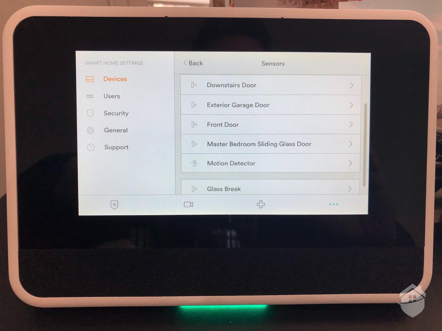 Managing the Sensors on the Vivint Smart Hub