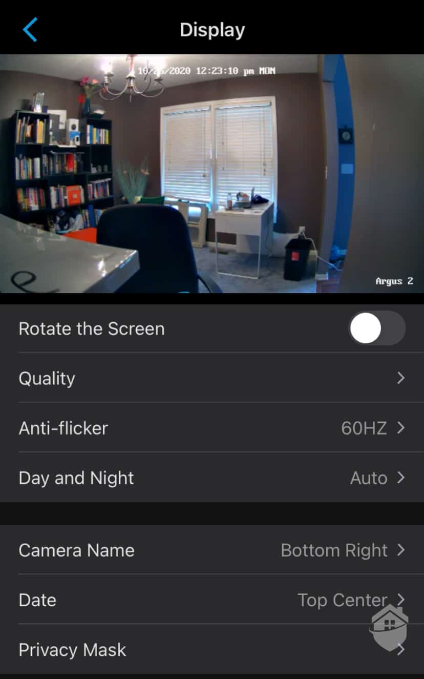 Reolink Display Settings