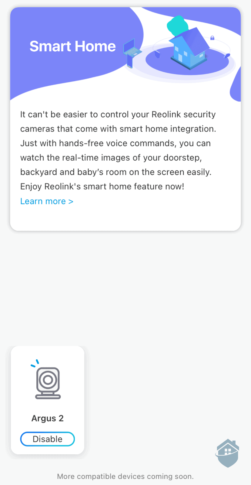 Reolink Smart Home Integration