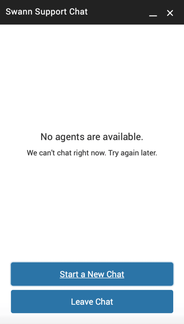 Swann Support Chat