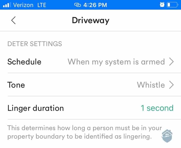 Vivint App Driveway Alarms