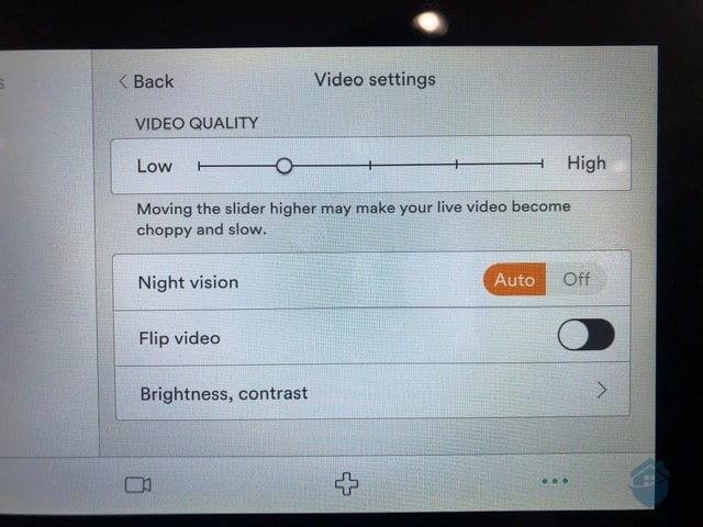 Vivint Smart Hub - Video Quality Settings