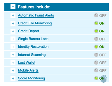 Equifax Features