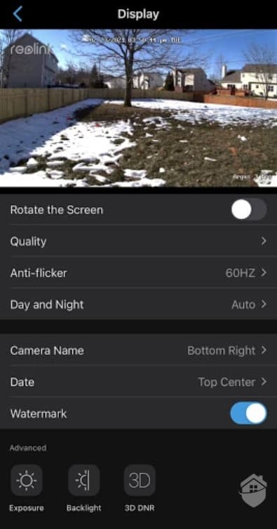 Reolink Argus 3 Pro App View