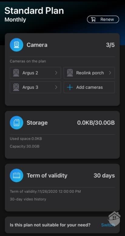 Reolink Argus 3 Pro Storage Options