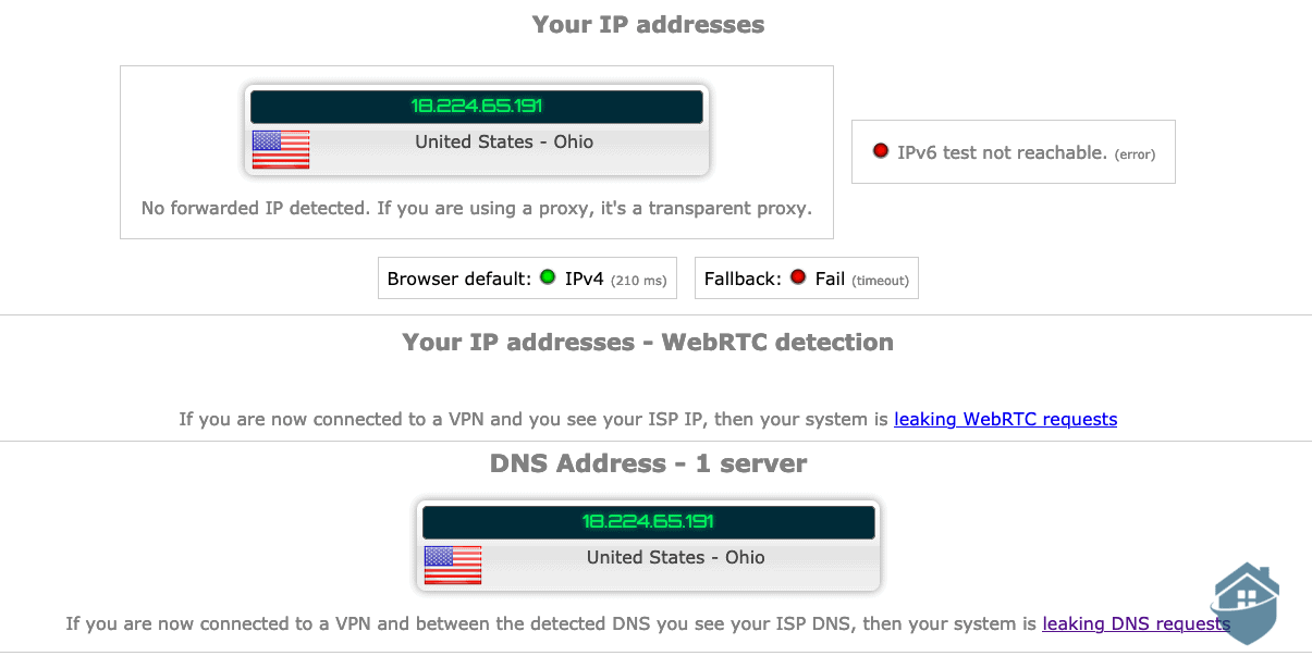 DNS Leak Test with NortonVPN