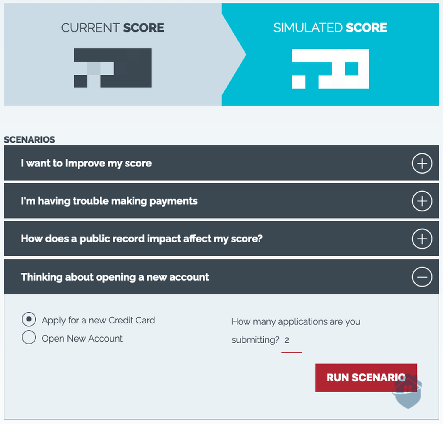 IdentityIQ Credit Simulator