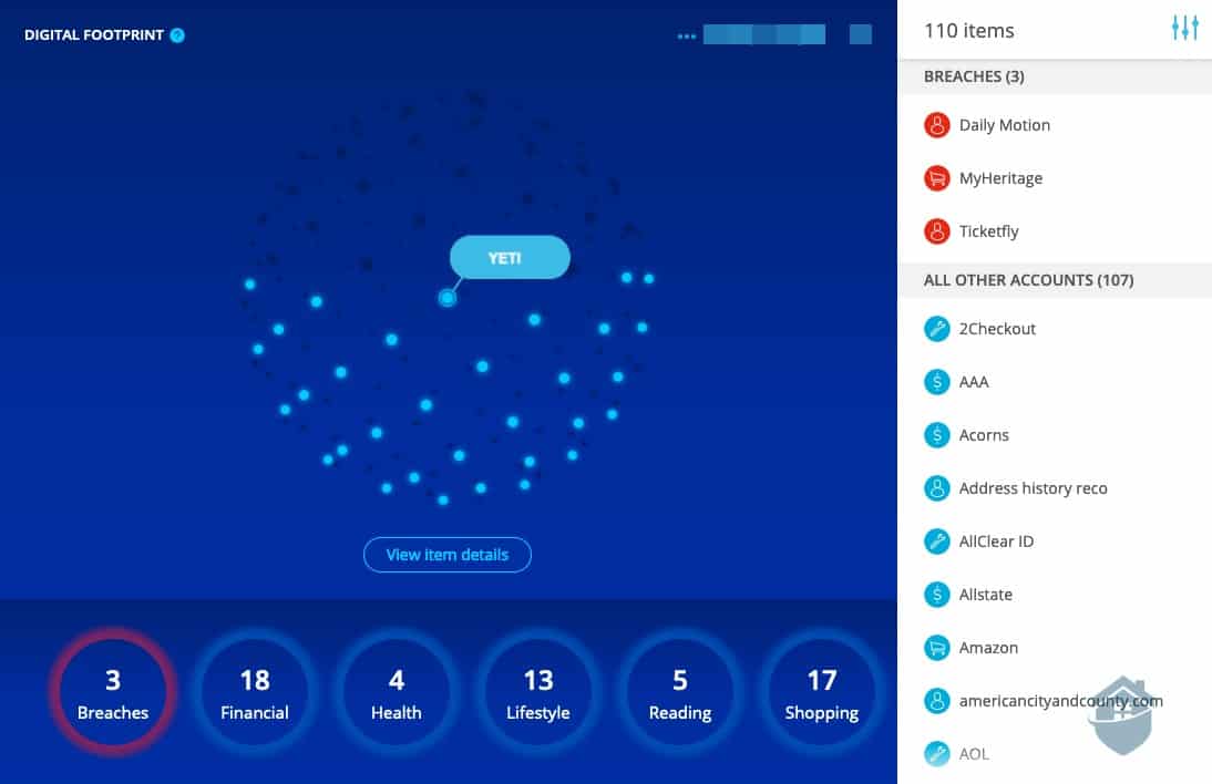 Measuring Digital Footprint with Allstate