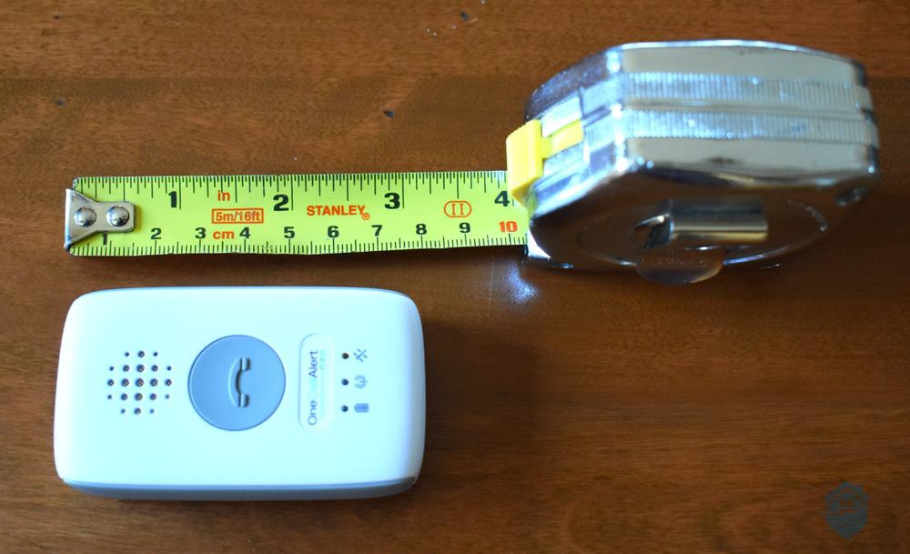 Size Comparison of One Call Alert Mobile Device