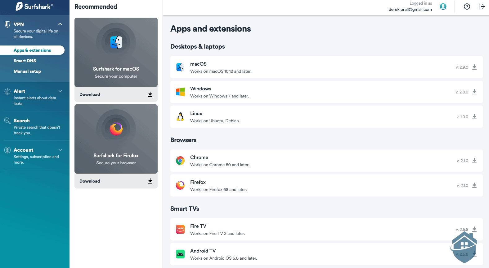 Surfshark Apps and Extensions