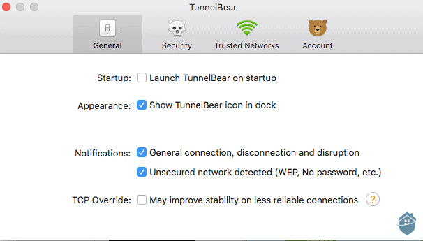 TunnelBear General