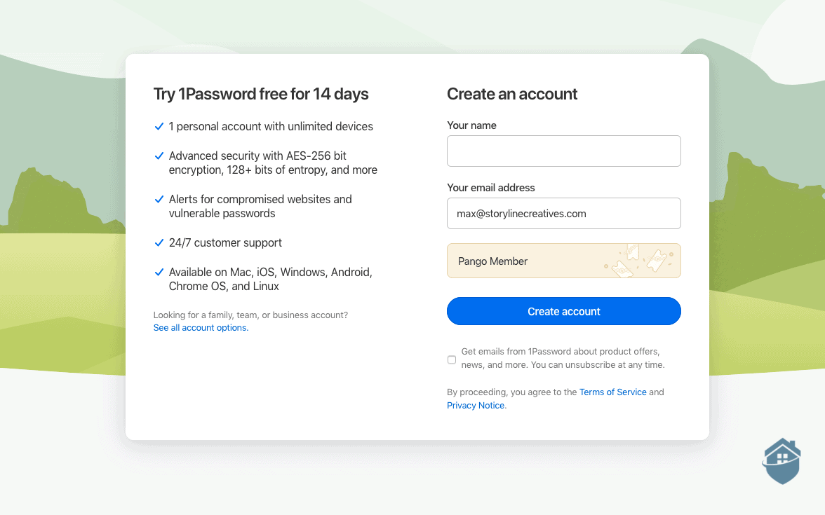 Do you get 1Password with your Hotspot Shield premium subscription or not? Not easy to tell.