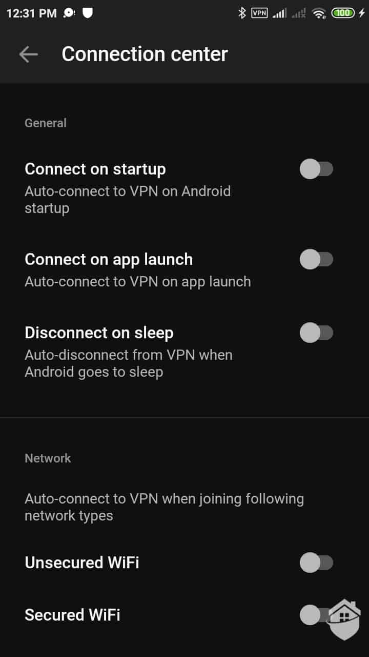 The Android Hotspot Shield app gives you plenty of control over your security