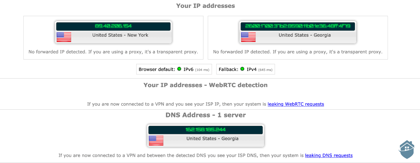 VPNSecure's security is tight.