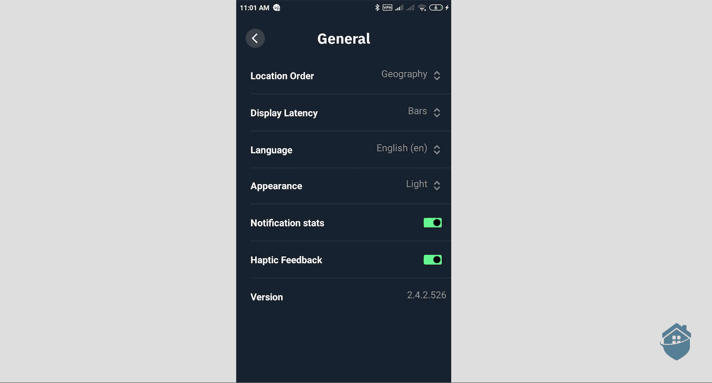 Windscribe’s Android app is almost identical to the desktop client.