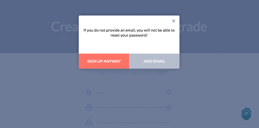 You don’t even need to give Windscribe VPN an email when you create your account. Nice.