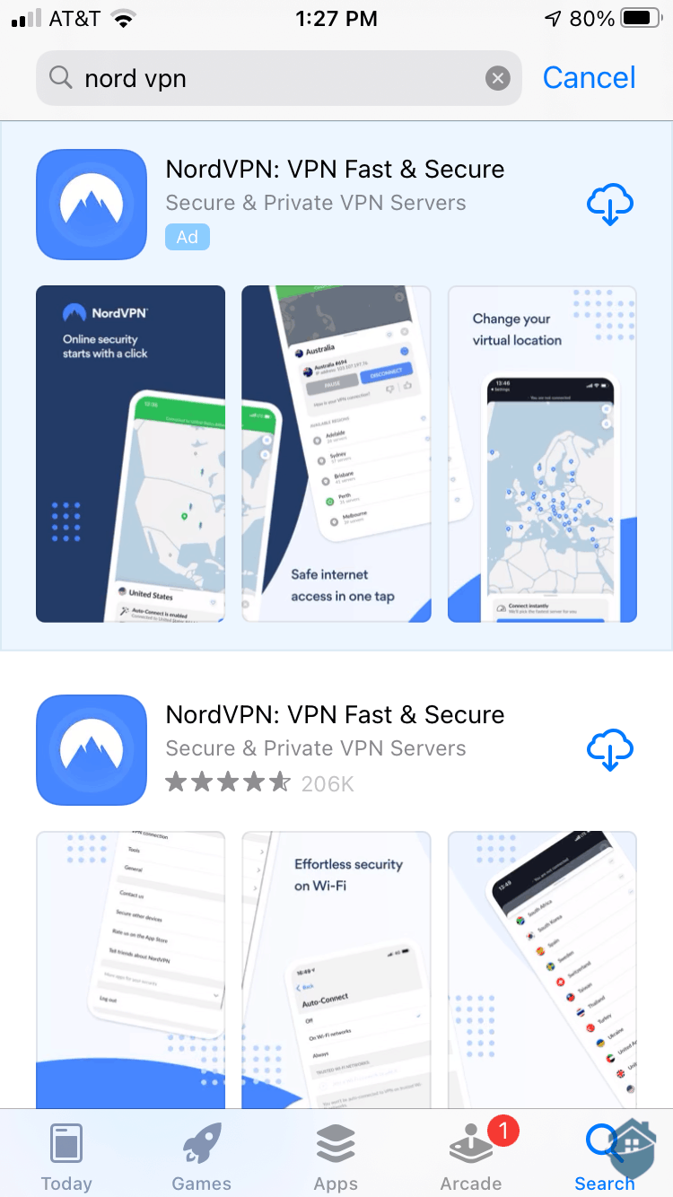 NordVPN on the app store