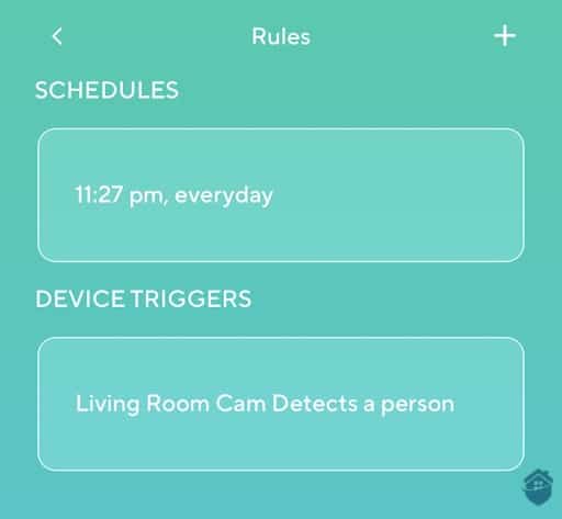 Wyze Automation Rules