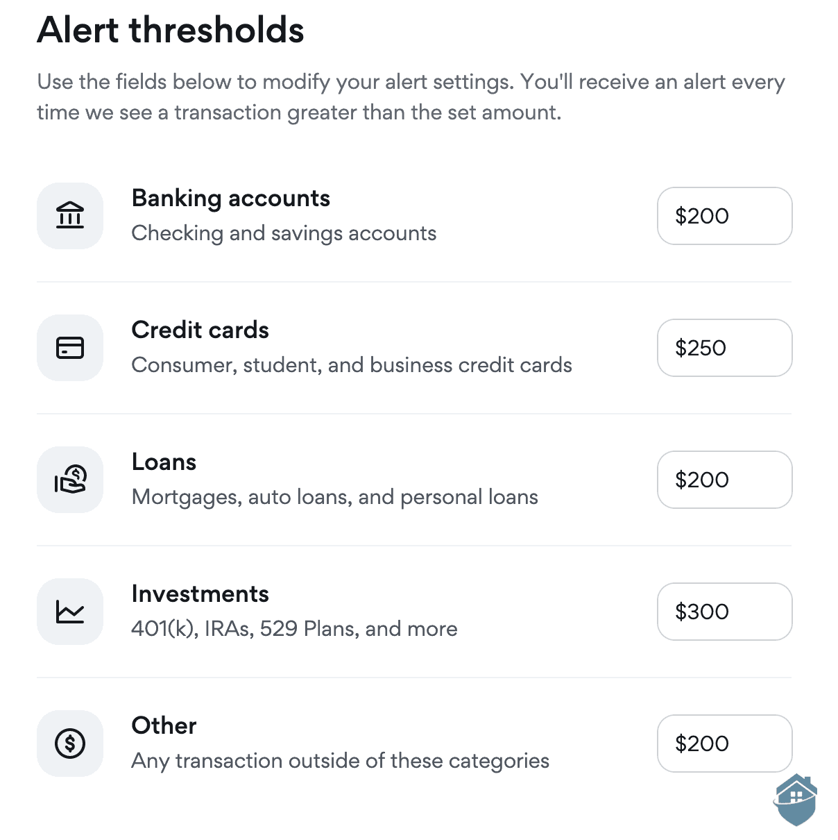 Setting Aura's alert thresholds